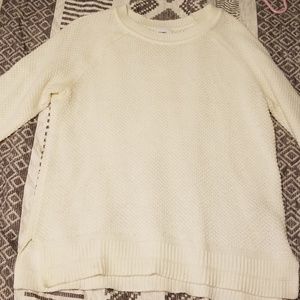 Old Navy White Knit Sweater